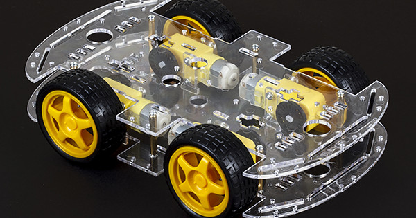 4WD Acrylic Chassis Kit with Screw Set